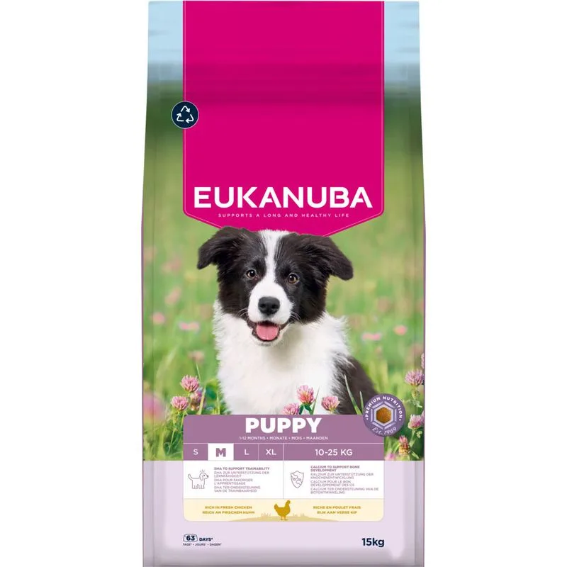 Eukanuba Premium Nutrition Puppy Medium Breed Pollo (Set %: 2 x 15 kg)