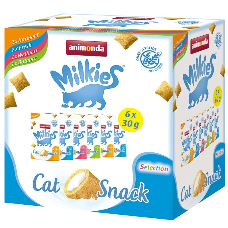 animonda Milkies Pacco misto 6 x 30 g Snack per gatto