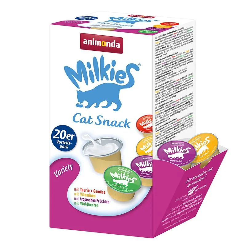 animonda Milkies Pacco misto Selection Snack per gatto (Set % Mix 2: 40 x 15 g)