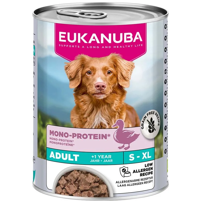 Eukanuba Special Care Adult Mono-Protein con Anatra (Set %: 24 x 400 g)