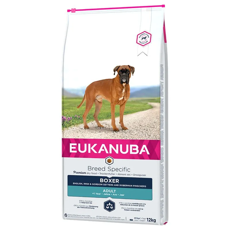 Multipack risparmio! 2 x Eukanuba Crocchette per cane (2 x 12 kg Adult Breed Specific Boxer)
