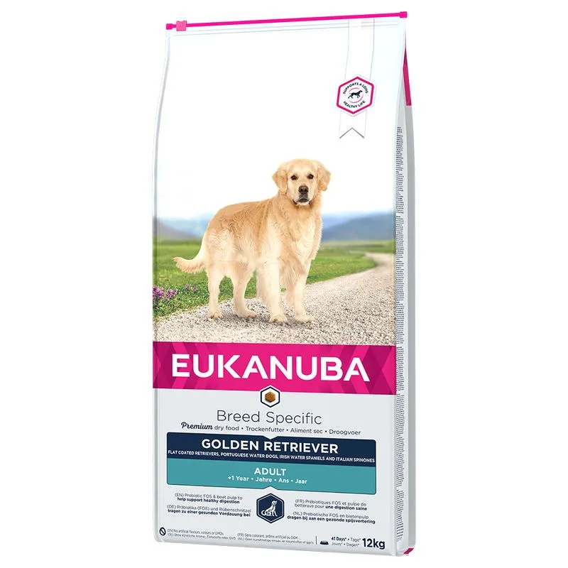 Multipack risparmio! 2 x Eukanuba Crocchette per cane (2 x 12 kg Adult Breed Specific Golden Retriever)