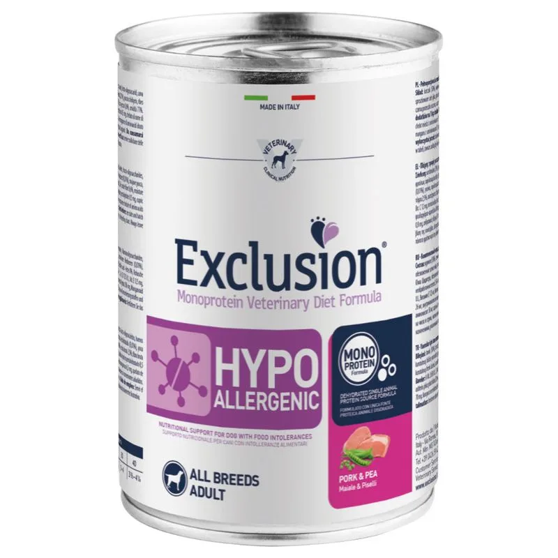Exclusion Diet Hypoallergenic 24 x 400 g (Maiale & Piselli)