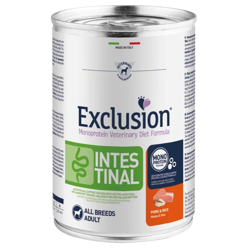Exclusion Diet Intestinal 12 x 400 g Alimento umido per cani