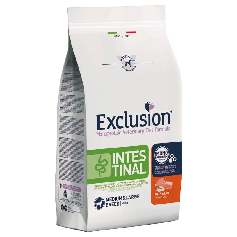 Multipack risparmio! 2 x 12 kg Exclusion Diet Crocchette per cani (Intestinal Maiale & Riso)
