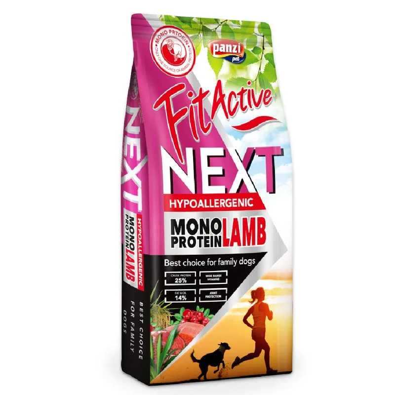 FitActive Next Agnello monoproteico ipoallergenico Crocchette per cani (Set% : 2 x 15 kg)