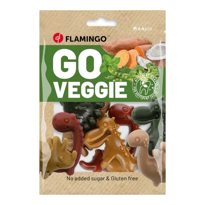 Flamingo Go Veggie Dinosaur Mix (Set %: 2 x 120 g (8 pz))