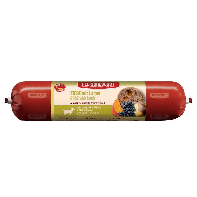 Fleischeslust Classic 8 x 400 g (Capra con Agnello, Rape, Zucca & Mirtilli)