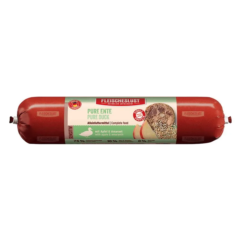 Fleischeslust Sensitiv 6 x 800 g (Pura Anatra con Mela e Amaranto)
