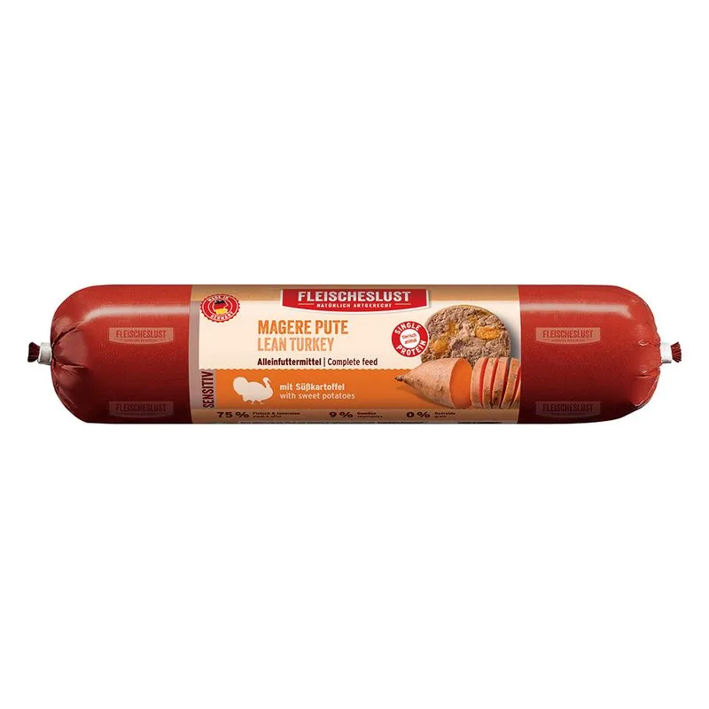Fleischeslust Sensitiv 6 x 800 g (Tacchino Magro con Patate Dolci)