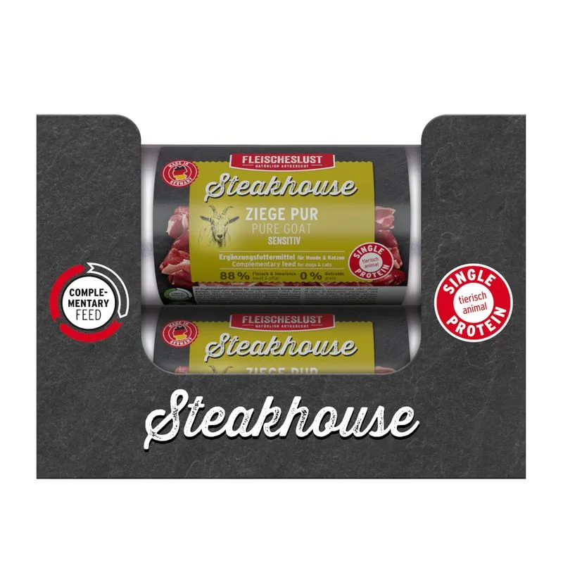 Fleischeslust Steakhouse Sensitive 12 x 500 g (Capra)