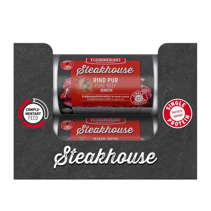 Fleischeslust Steakhouse Sensitive 12 x 500 g (Manzo)