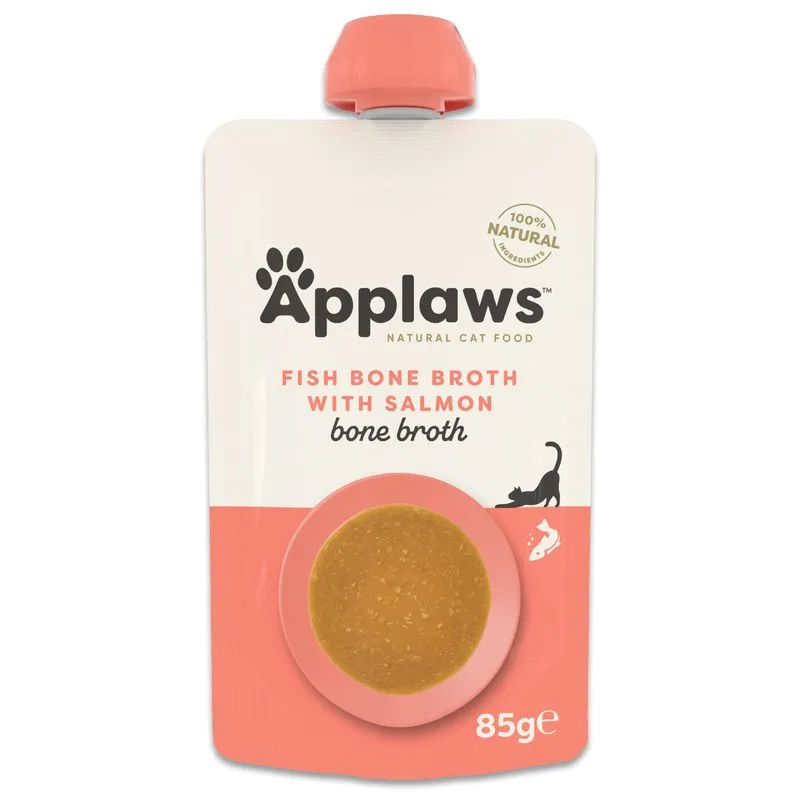 Applaws Brodo di pesce 48 x 85 g (Salmone)