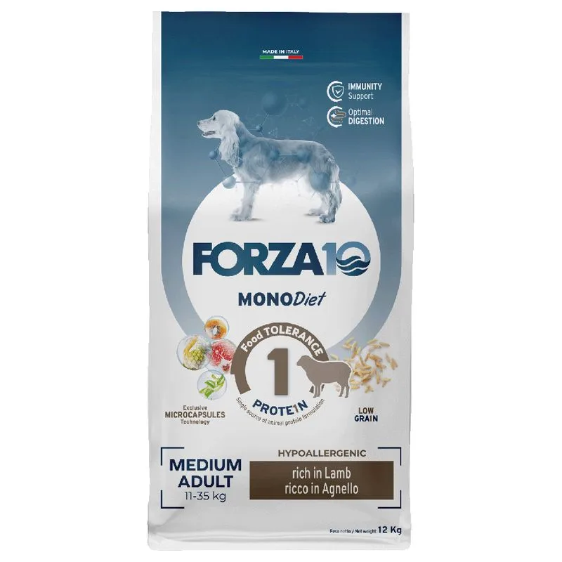 Forza10 Medium Diet all'Agnello Crocchette cane (Set %: 2 x 12 kg)