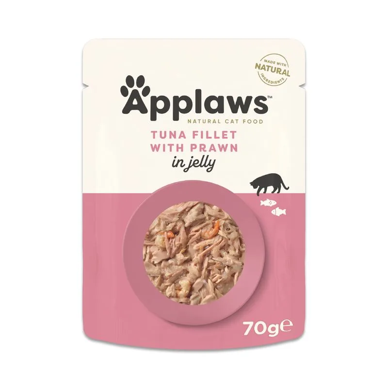 Applaws Buste in gelatina 32 x 70 g (Tonno con Gamberetti)