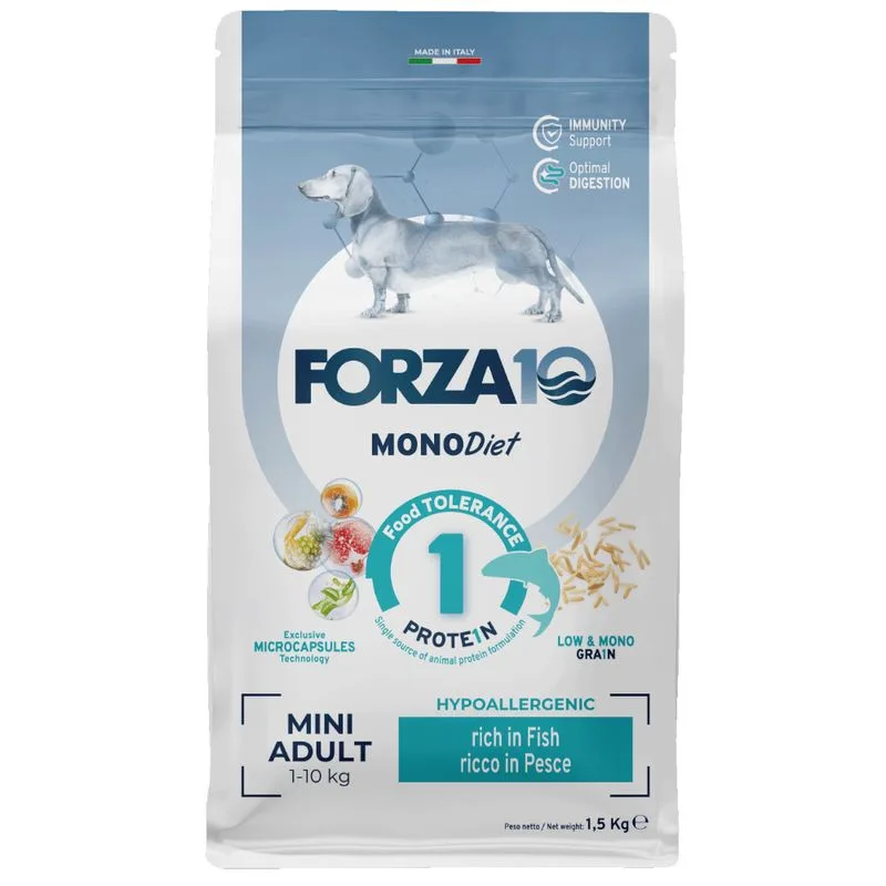 Forza10 Mini Diet al Pesce Crocchette cane (Set %: 3 x 1,5 kg)