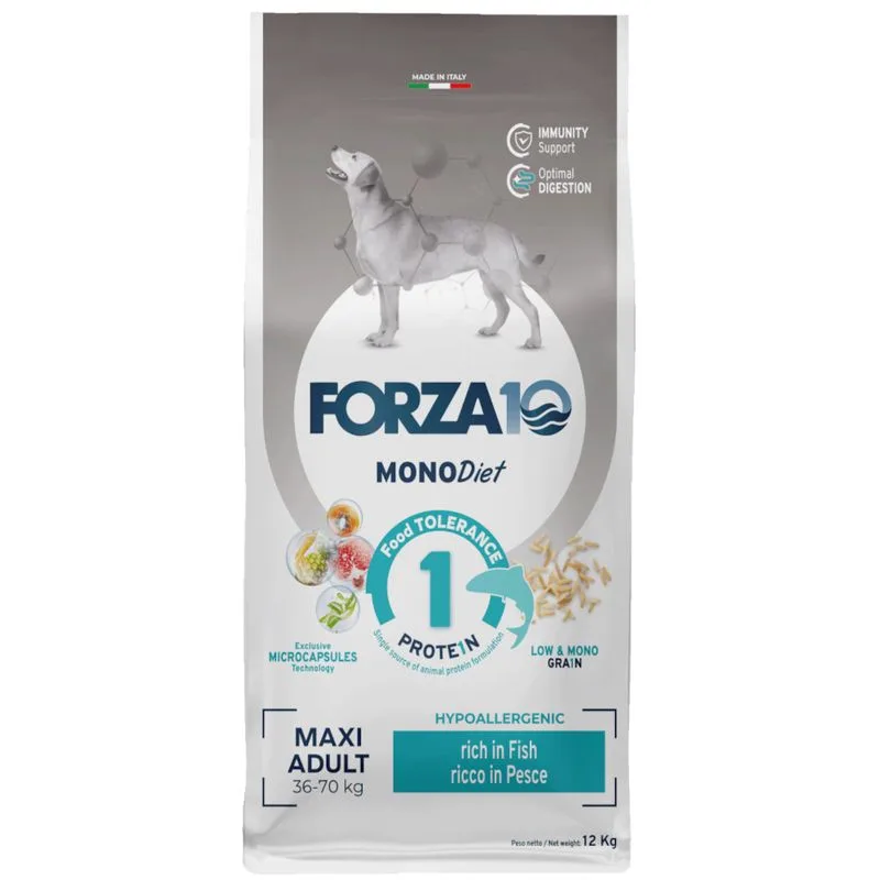 Multipack risparmio! 2 x 12 kg Forza10 Diet al Pesce Crocchette cane (Maxi)