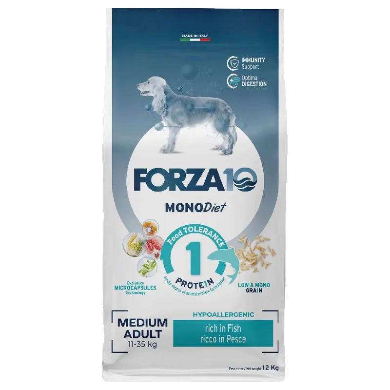 Multipack risparmio! 2 x 12 kg Forza10 Diet al Pesce Crocchette cane (Medium)