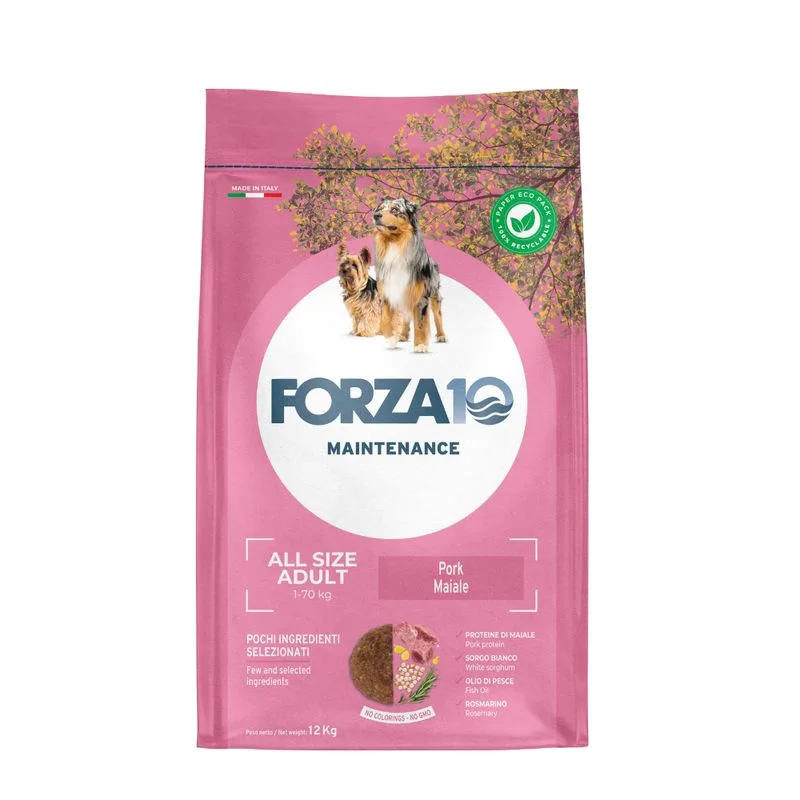 Forza10 All Breeds Maintenance Maiale Crocchette cane (Set %: 2 x 12 kg)