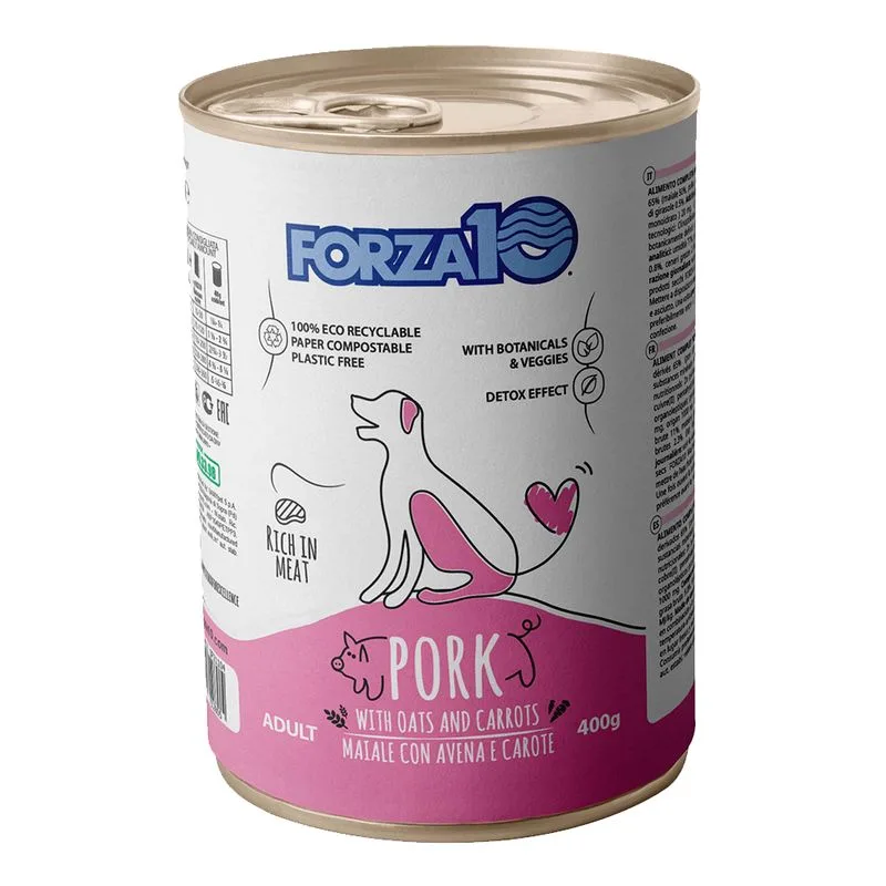 Forza10 Maintenance Maiale & Avena umido cane (Set %: 24 x 400 g)