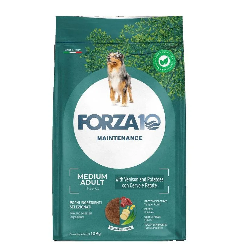 Forza10 Maintenance Medium Adult al Cervo con Patate Crocchette cane