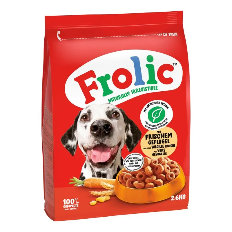 Frolic con Pollame, Verdure e Riso Crocchette cane (7,8 kg (3 x 2,6 kg))