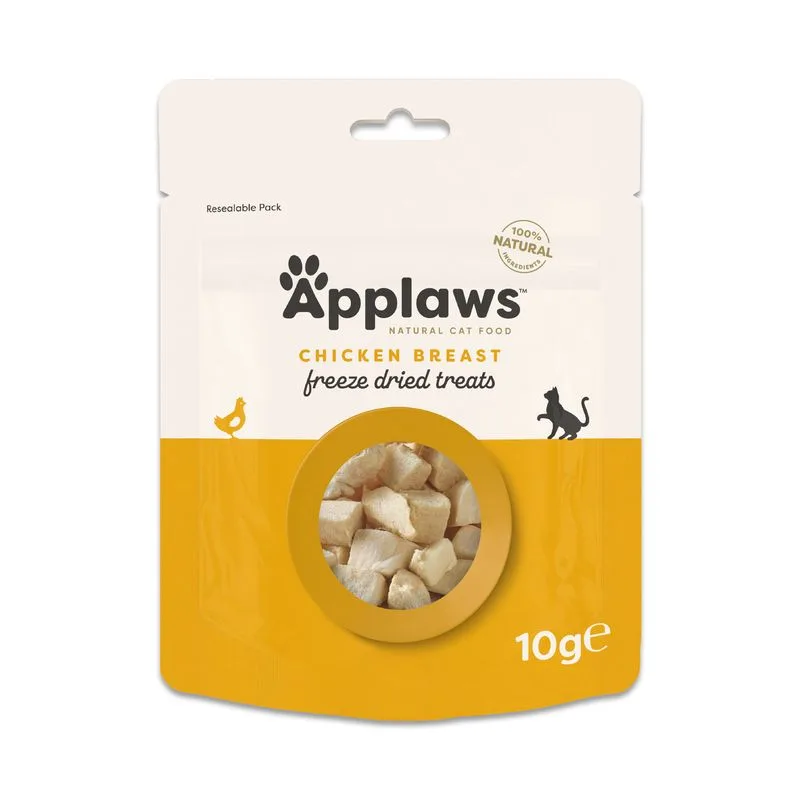 Applaws Cat Natural Snack liofilizzati al Petto di Pollo (Set %: 3 x 10 g)