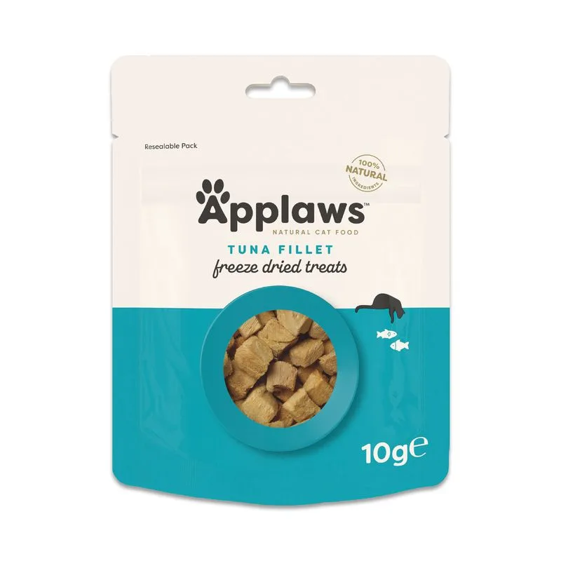 Applaws Cat Natural Snack liofilizzati con Filetto di Tonno (Set %: 3 x 10 g)