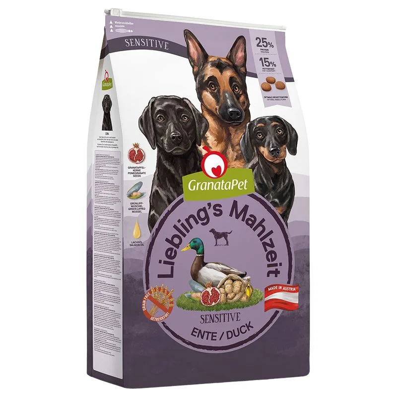 GranataPet Liebling's Mahlzeit Adult Sensitive con Anatra (Set %: 2 x 10 kg)