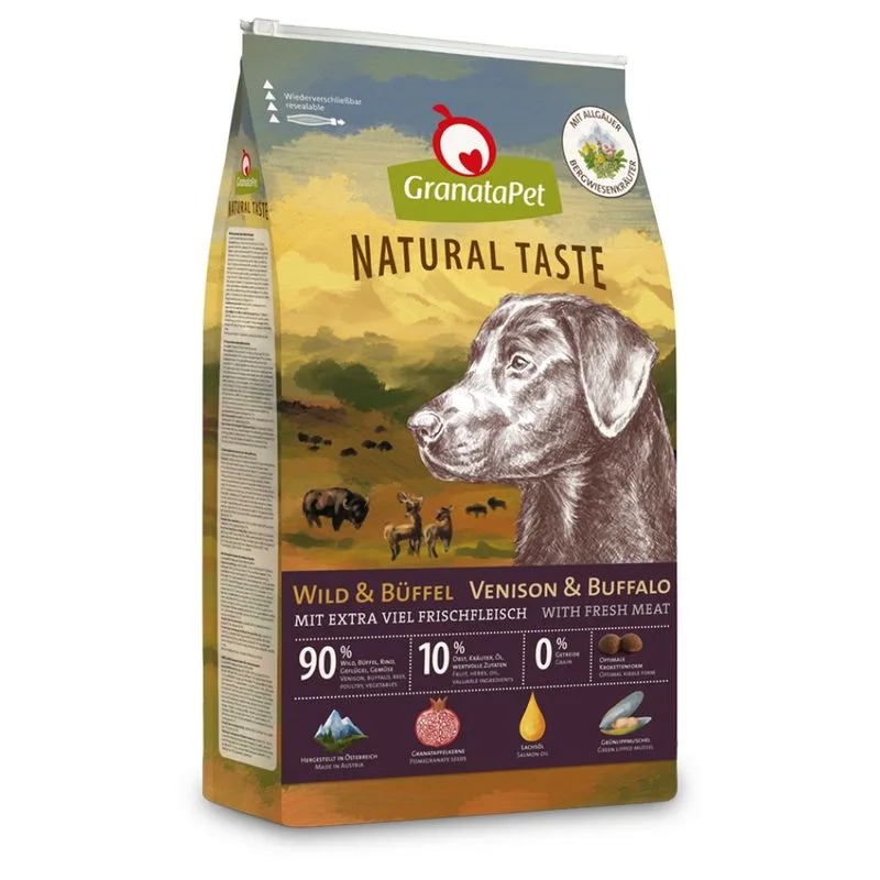 GranataPet Natural Taste Selvaggina e Bufalo (Set %: 2 x 12 kg)