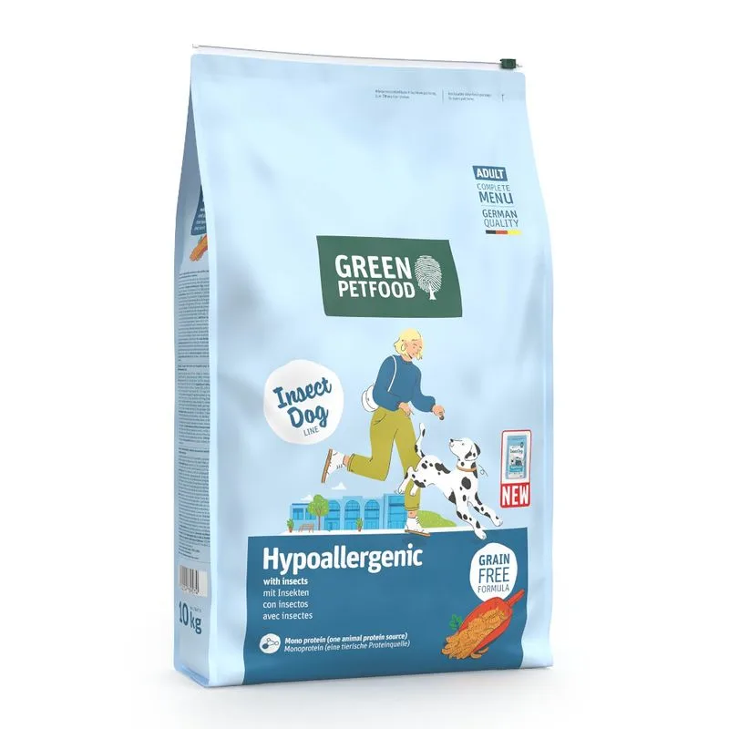 Green Petfood Hypoallergenic con Insetti (Set %: 2 x 10 kg)