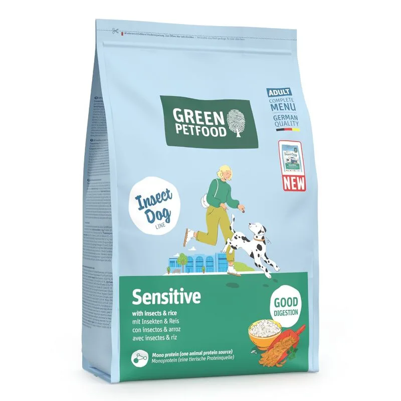 Green Petfood Sensitive con Insetti & Riso (3 kg)