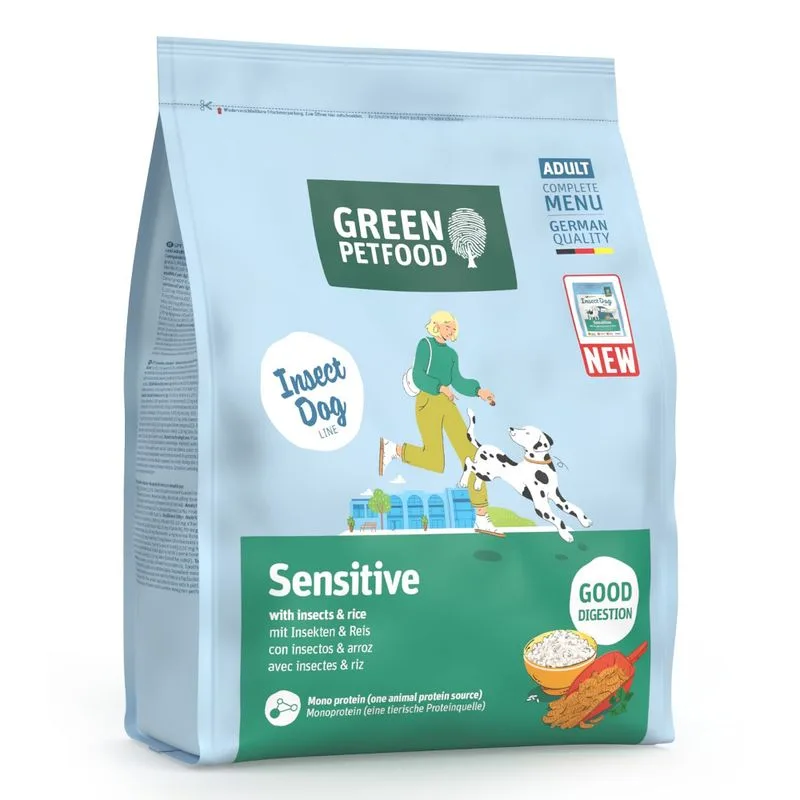 Green Petfood Sensitive con Insetti & Riso (900 g)