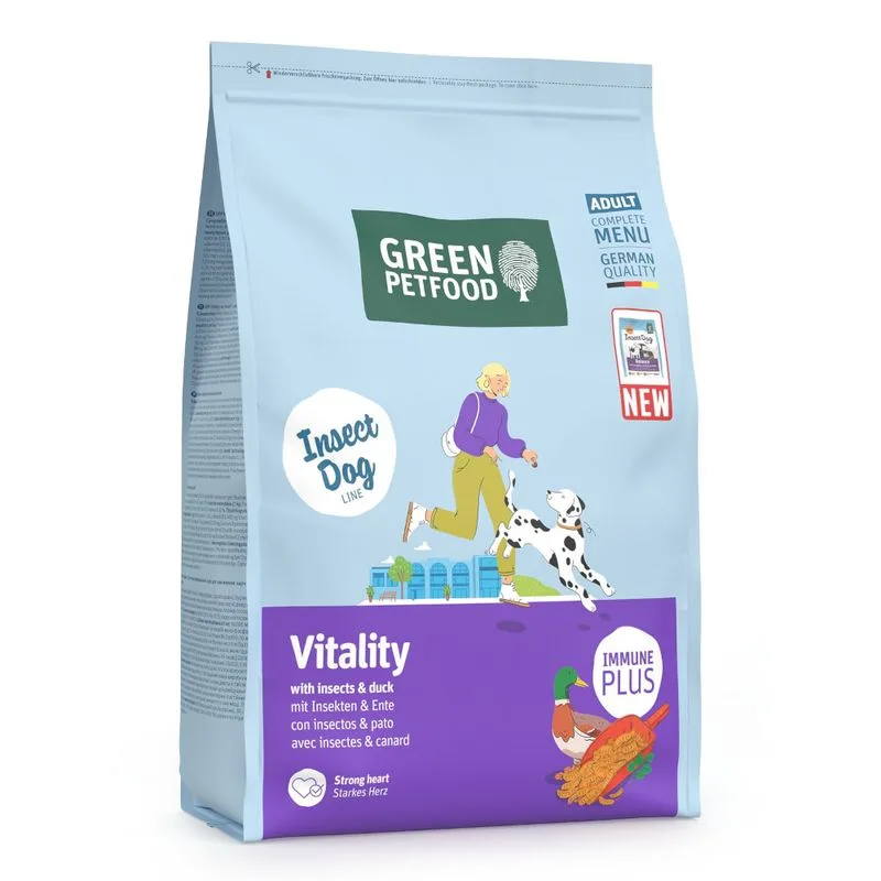 Green Petfood Vitality con Insetti & Anatra (3 kg)
