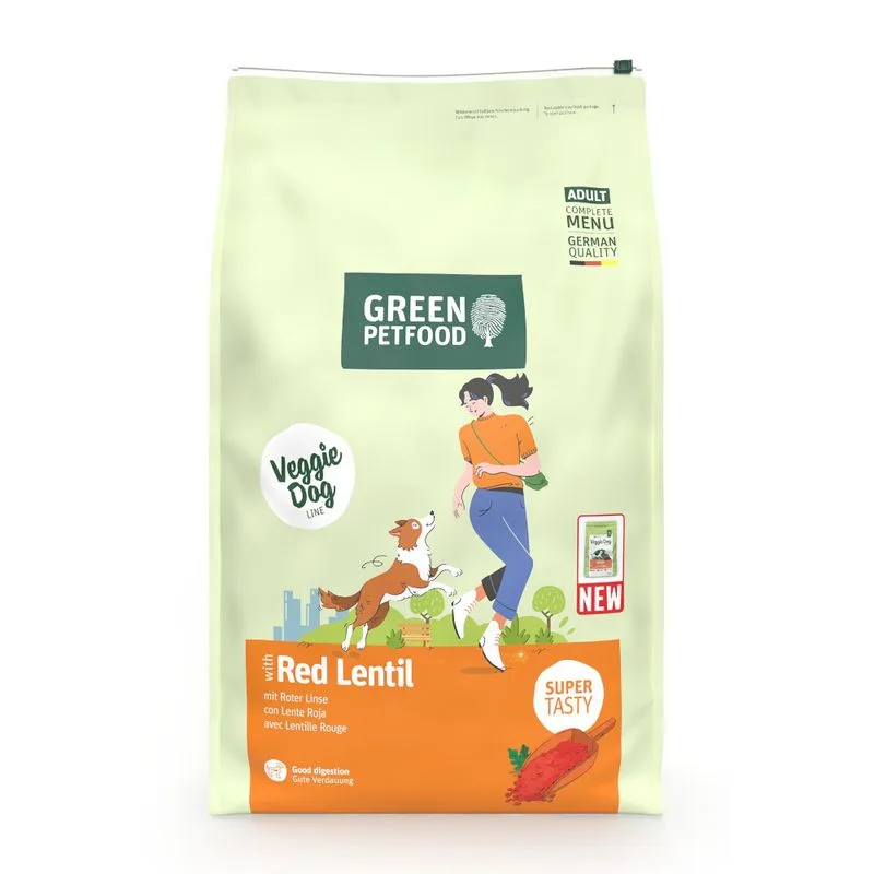 Green Petfood con Lenticchie rosse (Set %: 2 x 10 kg)