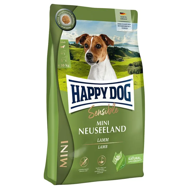 Happy Dog Sensible Mini Nuova Zelanda Crocchette per cani (Set %: 2 x 4 kg)