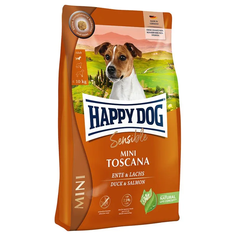 Happy Dog Sensible Mini Toscana Crocchette per cane (Set %: 2 x 4 kg)