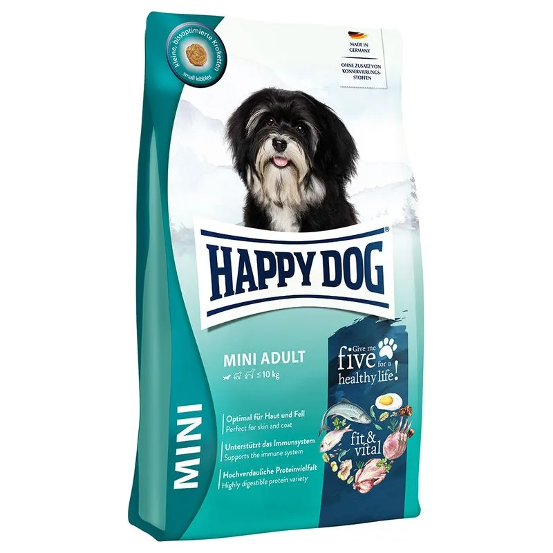 Happy Dog fit & vital Mini Adult Crocchette per cane (Set %: 2 x 4 kg)