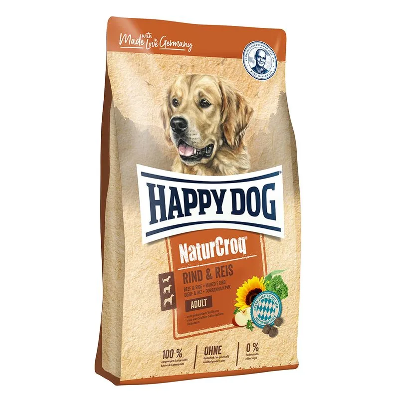 Multipack risparmio! 2 x Happy Dog NaturCroq (2 x 15 kg Manzo & Riso)