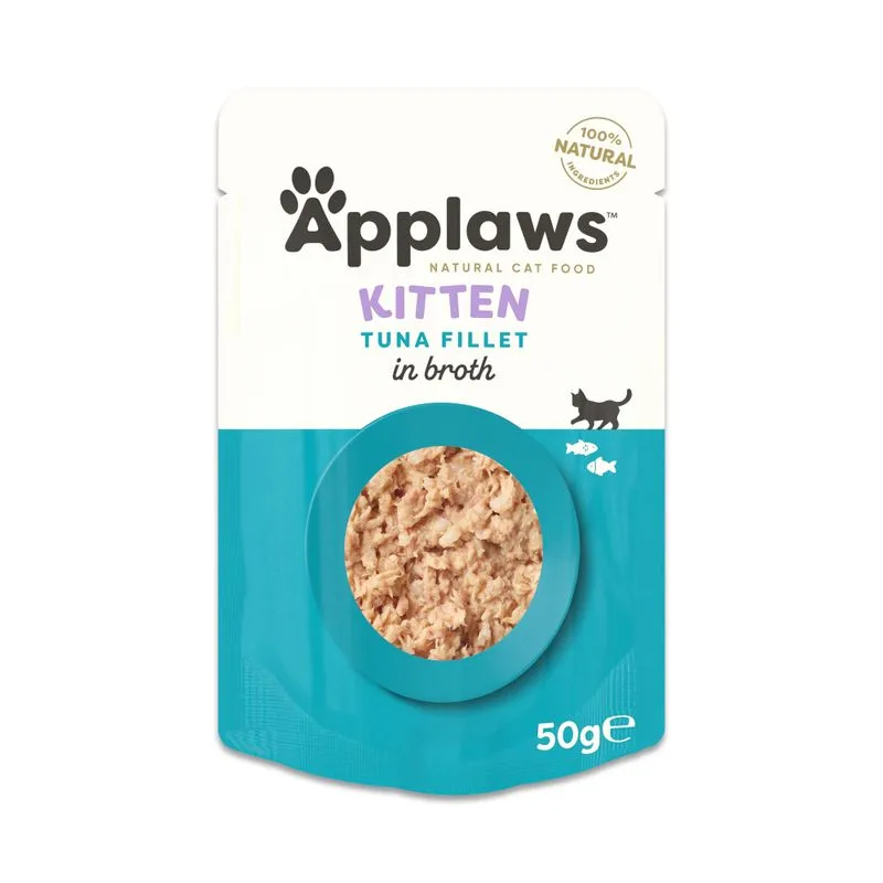 Applaws Natural Kitten in brodo 24 x 50 g (Filetto di tonno)