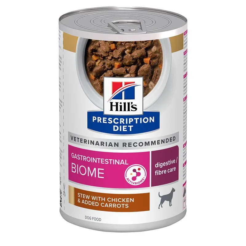 Hill's Prescription Diet Gastrointestinal Biome Spezzatino Pollo per cani (Set %: 48 x 354 g)