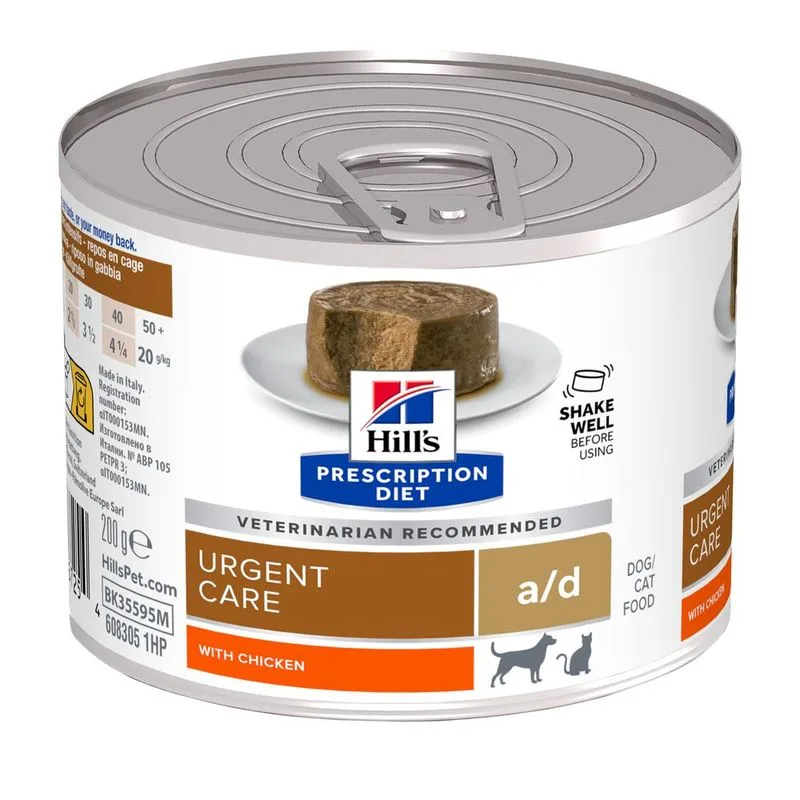 Hill's Prescription Diet a/d Canine Restorative Care con Pollo (Set %: 48 x 200 g)