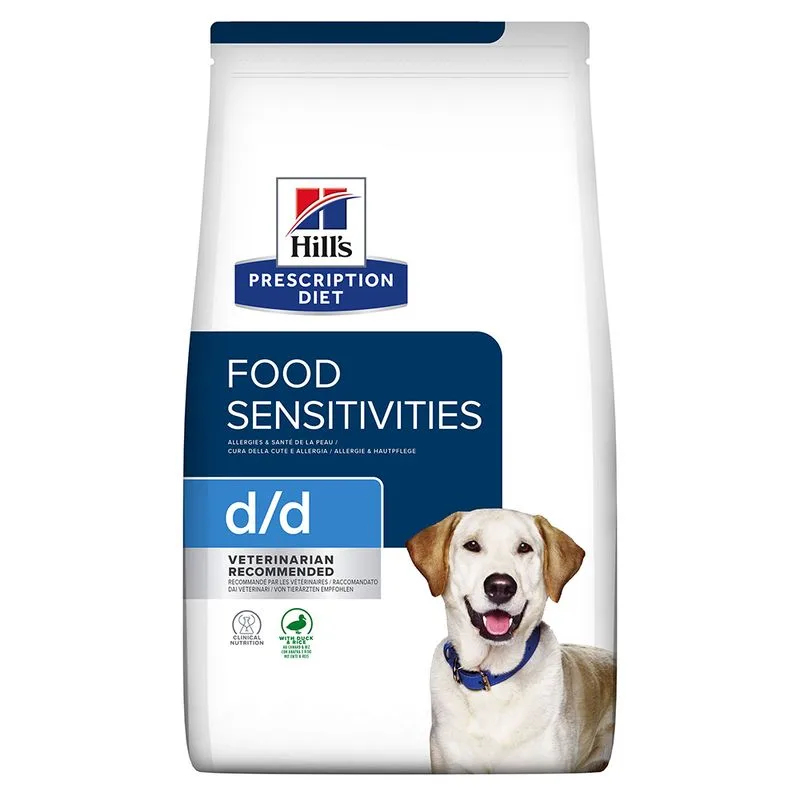 Hill's Prescription Diet d/d Food Sensitivities con Anatra e Riso per cani (Set %: 2 x 12 kg)