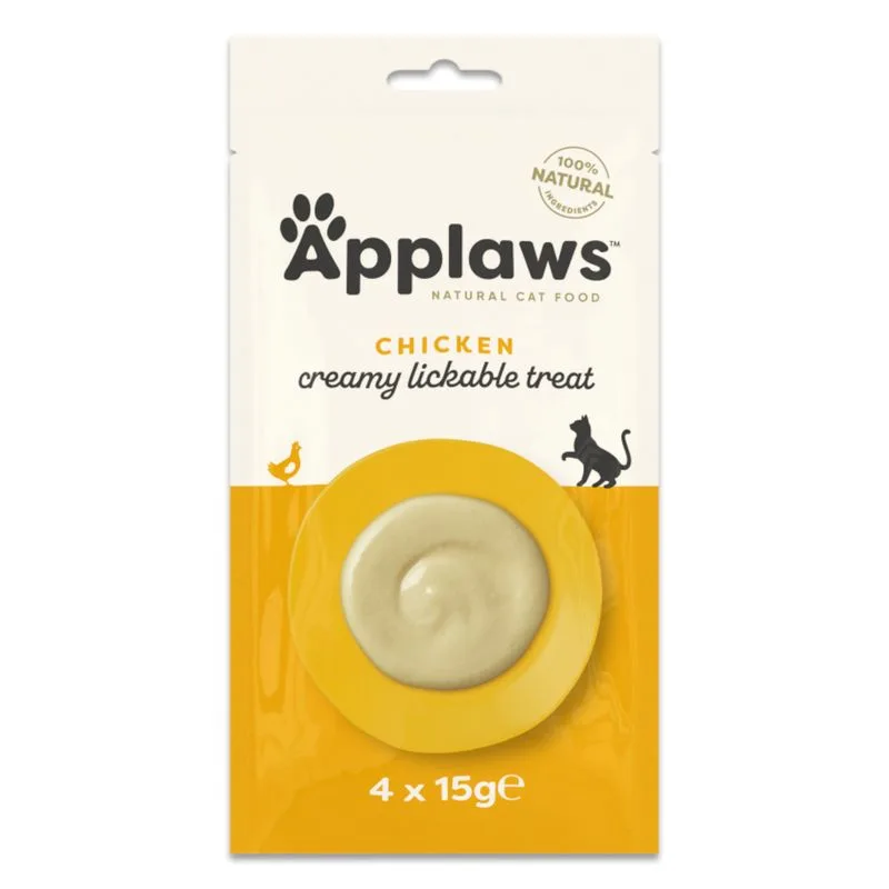Applaws Puré Snack per gatti (Set %: 12 x 15 g Pollo)