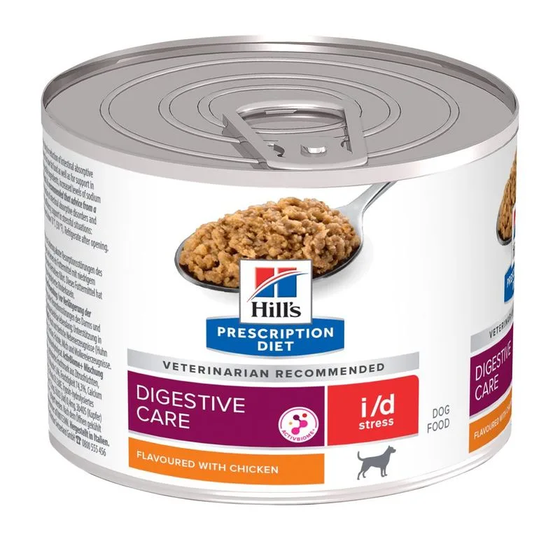 Hill's Prescription Diet i/d Digestive Care Stress Mini con Pollo per cane (Set %: 48 x 200 g)