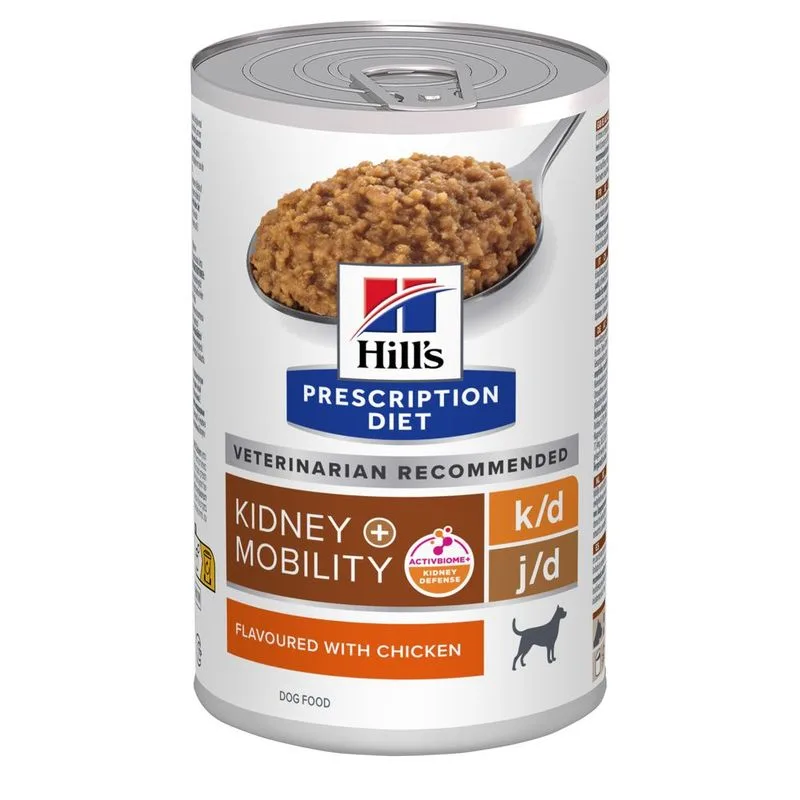 Hill's Prescription Diet k/d + Mobility con Pollo umido per cane (Set %: 36 x 370 g)