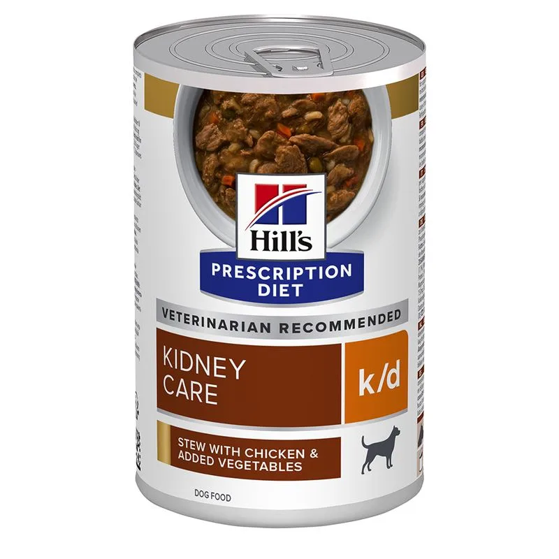 Hill's Prescription Diet k/d Kidney Care Spezzatino Pollo per cani (Set %: 48 x 354 g)