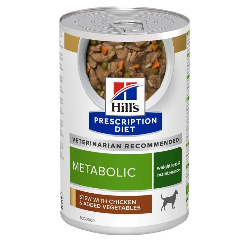 Hill's Prescription Diet Metabolic Spezzatino Pollo & Verdure umido cane (Set %: 48 x 354 g)