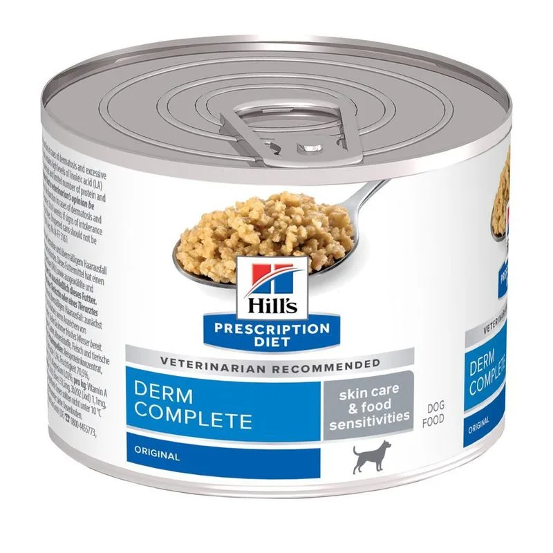 Hill’s Prescription Diet Canine Derm Complete umido per cani (Set %: 48 x 200 g)