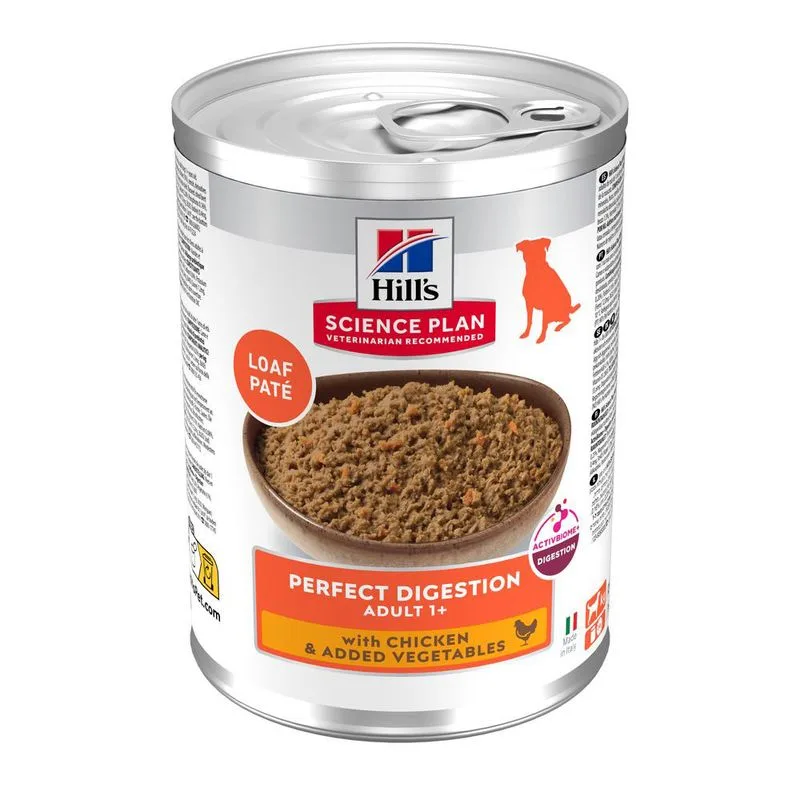 Hill's Science Plan Adult Perfect Digestion con Pollo umido cane (Set %: 24 x 363 g)
